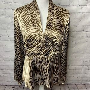 Rafaella Zebra Dress Top 10 NWT